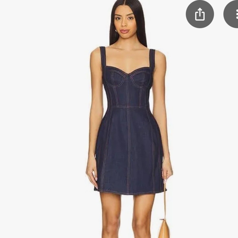 NICHOLAS 🔥 Alina Blue Denim Mini Dress